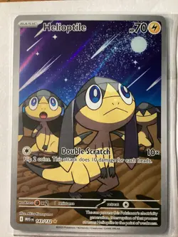 Helioptile 143/132 Me01: Mega Evolution Holo Pokemon Card NM Condition - Image 1