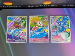 Pokemon First Partner Illustration Collection | Gen 7 Starters | Set Of 3 NM - Image 1