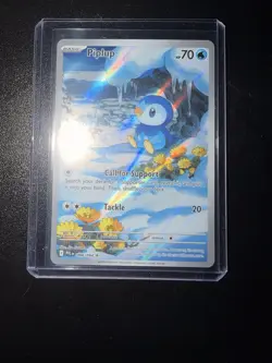 Pokemon TCG Holo Piplup #98 Pokemon Phantasmal Flames NM - Image 1