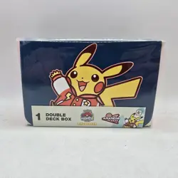 Pokemon World Championships 2025 Exclusive Double Deck Box Varsity Pikachu - Image 1