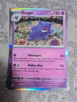 Pokemon Gengar Holo Rare SV Scarlet & Violet 151 Card 094/165 NM Condition - Image 1