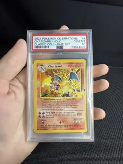Pokemon Charizard Holo Card 4/102 Celebrations 25th Anniversary PSA 10 - Image 1