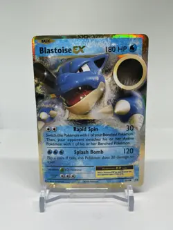 Blastoise EX 21/108 Holo Rare EX Evolutions Pokemon - NM - Image 1