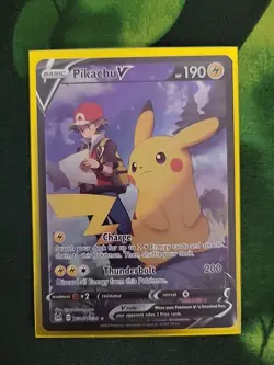 Pokemon Pikachu V TG16/TG30 Swsh11: Lost Origin Trainer Gallery Ultra Rare Holo - Image 1