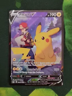 Pokemon Pikachu V TG16/TG30 Swsh11: Lost Origin Trainer Gallery Ultra Rare Holo - Image 2