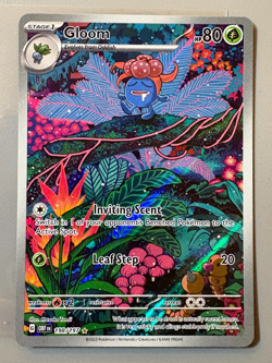Gloom 0198 / 0197 Illustration Rare Pokemon TCG OBsidian Flames - Image 1
