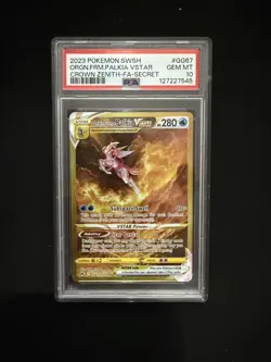 Pokemon Crown Zenith Gold VSTAR PSA 10 Sequential Arceus Dialga Palkia Giratina - Image 2