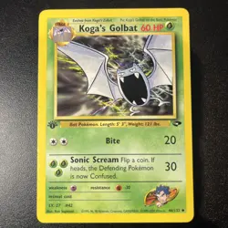[NM/MINT] 2000 Pokemon Gym Challenge Koga's Golbat 1st Edition #46/132 - Image 1