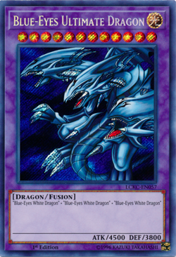 Blue-Eyes Ultimate Dragon LCKC-EN057 - Secret Rare - Lightly Played 1st Edition - Image 1