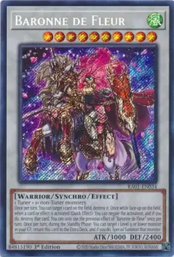 Baronne De Fleur - RA01-EN034 - Secret Rare 1st Edition - Yugioh TCG Card - Image 1
