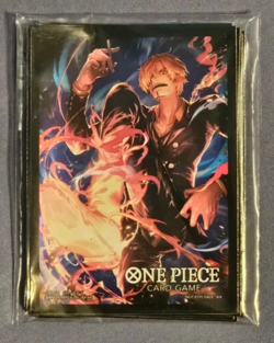 One Piece TCG Official Promotion Sleeves Sanji 10 Sleeves NEW - Image 1