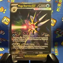Pokemon Mega Starmie EX Card 118/088 330 HP Jetting Blow Nebula Beam English - Image 1