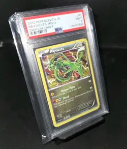Pokemon Card Rayquaza 11/20 Holo Dragon Vault Black White PSA 9 Mint - Image 1