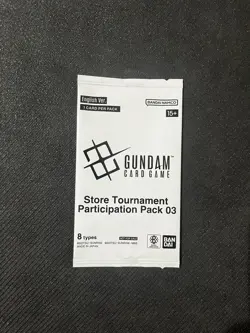 [ENGLISH] Gundam Card Game Store Tournament Participation Pack 03 Sealed Promo - Image 1