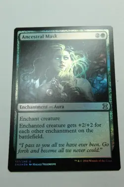 MTG Ancestral Mask x1-Foil -Eternal Masters-Lightly Played - Image 1