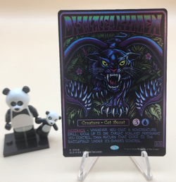 Displacer Kitten 2506 Foil Secret Lair Black Lights & Dark Dungeons D&D - Image 1