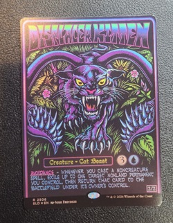 Displacer Kitten 2506 Foil Secret Lair Black Lights & Dark Dungeons D&D - Image 3