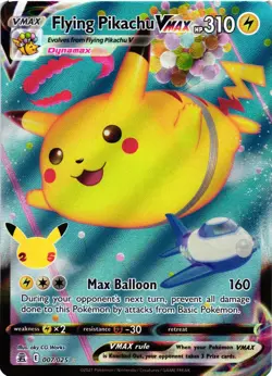 Pokemon TCG Flying Pikachu VMAX Celebrations 007/025 Ultra Rare VLP - Image 1
