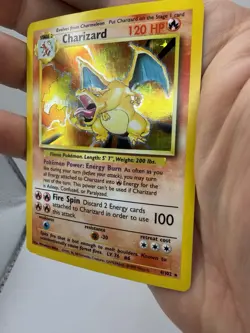 🔥1999 Pokemon Base Set Charizard 4/102 Holo WOTC Vintage. Strong Front Display! - Image 3