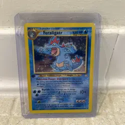 Feraligatr 1st Edition Holo Rare 5/111 - Pokemon WOTC Neo Genesis LP - Image 1