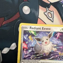 Pokemon TCG Radiant Eevee SWSH230 Promo Shiny Holo Rare Pokemon Go - Image 3