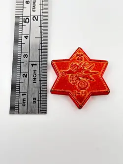 Seadra Pokemon hexagram Coin Toy Tomy Japanese Very Rare Nintendo Collection G - Image 2