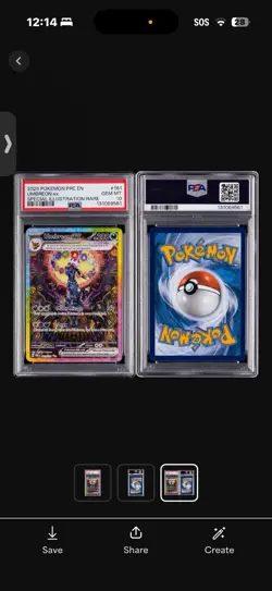 Pokemon TCG Lot - PSA 10 Umbreon ex, Glaceon ex, Blastoise 25th anniversary Holo - Image 2