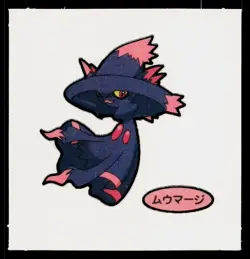 Mismagius Daiichi Deco Bread Sticker Pokemon Japanese Lightly Played - Image 1