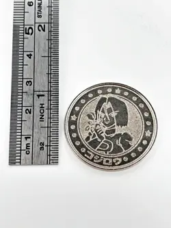 James Pokemon Battle Coin Silver Japanese Very Rare Nintendo Collection - Image 2