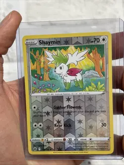 Shaymin 115/159 Crown Zenith Reverse Holo Uncommon Pokemon Card NM 2023 Nintendo - Image 1