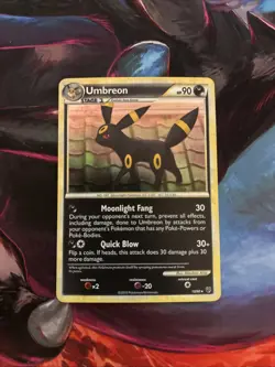Umbreon Holo 10/90 HGSS Undaunted Holo Rare Pokemon TCG Moderate Play - Image 1