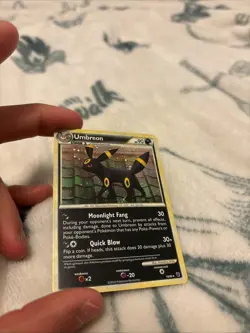 Umbreon Holo 10/90 HGSS Undaunted Holo Rare Pokemon TCG Moderate Play - Image 2