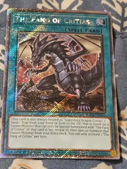 The Fang of Critias - Platinum Secret Rare - RA04-EN255 Yugioh - Image 2