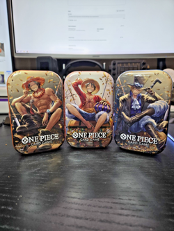 One Piece TCG Tin Pack Set Vol. 2 (TS-02, OP13) New Factory Sealed Set Of 3 - Image 1