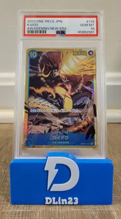2023 ONE PIECE JAPANESE AWAKENING NEW ERA KAIDO OP05-118 PSA 10 GEM MINT - Image 1