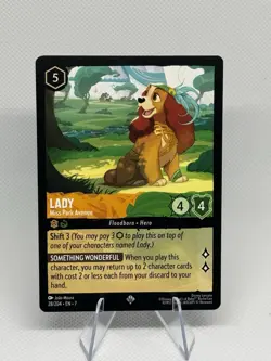 Disney Lorcana Archazia's Island-Lady Miss Park Avenue 28/204 Super Rare Regular - Image 1