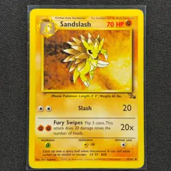 Sandslash - 41/62 - Uncommon - Fossil Set - Pokemon Card - MP - Image 1