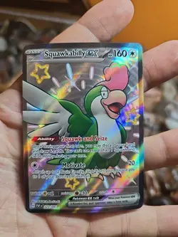 Pokemon Squawkabilly EX TCG Card 223/091 Paldean Fates Nm - Image 1