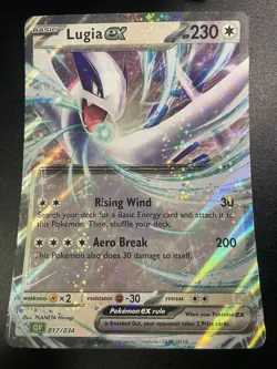 JUMBO Lugia ex 017/034 Trading Card Game Classic Holo NM Pokemon Card 2024 - Image 1