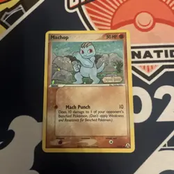 Machop (57/92) Stamped Reverse Holo EX Legend Maker Pokemon Card! - Image 1