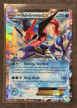 Ash-Greninja EX XY133 - Pokemon XY Black Star Promo Card Ultra Rare - Image 1