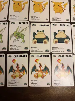 1998 KFC Pokemon Mini Cards Set Lot - COMPLETE RARE - CharizardPikachu Dragonite - Image 4