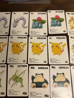 1998 KFC Pokemon Mini Cards Set Lot - COMPLETE RARE - CharizardPikachu Dragonite - Image 5