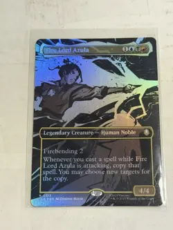 FOIL FIRE LORD AZULA (BORDERLESS) (313) Avatar: The Last Airbender TLA Magic MTG - Image 1