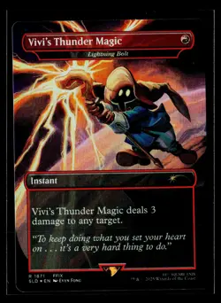 Vivi's Thunder Magic - Lightning Bolt (1871) Rainbow Foil SLD NM - Image 1