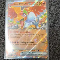 Pokemon Ethan's Ho-Oh EX 039/182 DR1N Full Art Holo Card 230 HP 160 Attack Fire - Image 1