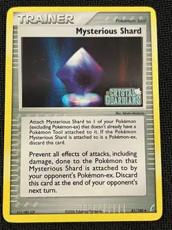 Mysterious Shard 81/100 Reverse Holo Stamped Pokemon EX Crystal Guardians - NM - Image 1