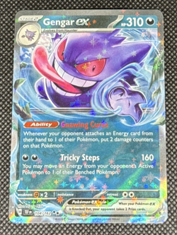 Pokemon TCG - Gengar ex 104/162 SV05: Temporal Forces Holo NM - Image 1