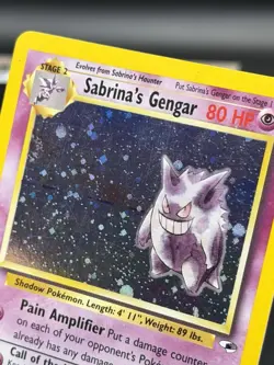 2000 Pokemon Gym Heroes Sabrina's Gengar 14/132 Holo Foil Rare WOTC Unlimited - Image 2