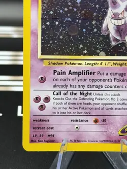 2000 Pokemon Gym Heroes Sabrina's Gengar 14/132 Holo Foil Rare WOTC Unlimited - Image 5
